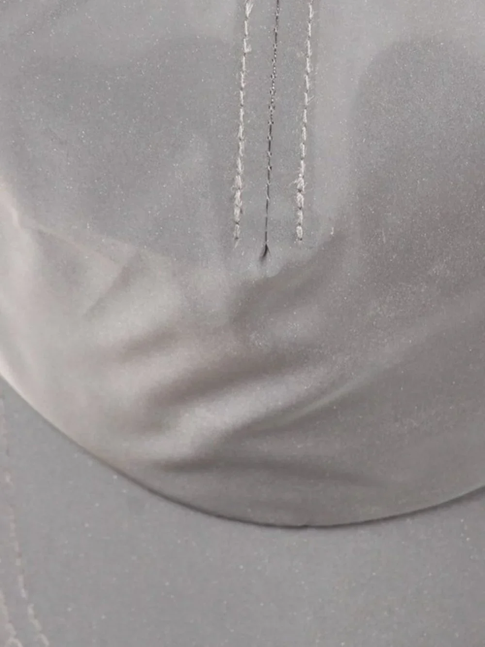 Women's Gray Adjustable Reflective Baseball Cap Hat